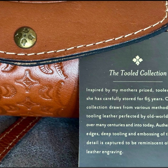 Patricia Nash Brown Leather Crossbody Bag - Picture 8 of 8